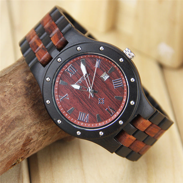 Denali Wood With Rivet Dial and Auto Date
