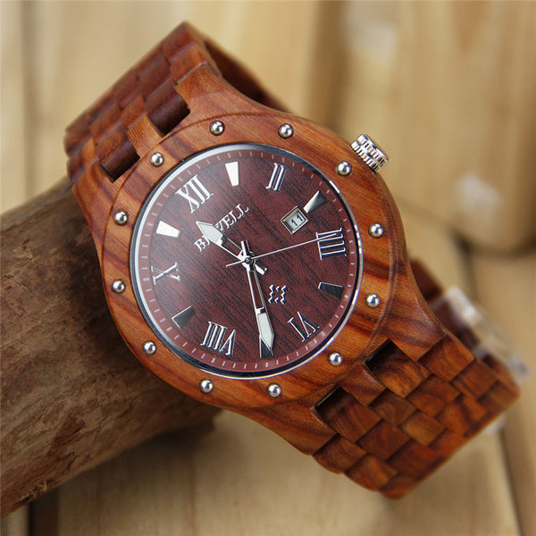 Denali Wood With Rivet Dial and Auto Date