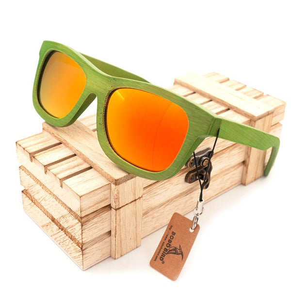 Seaweed Polarized Bamboo Sunglasses